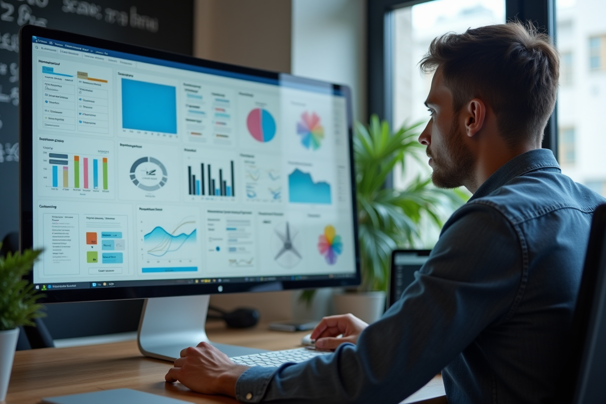 Professionnel créatif examinant des wireframes d'interface utilisateur